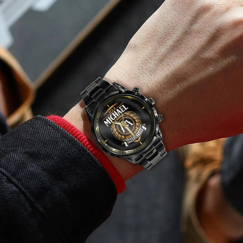 MICHAEL Personalized Watch, Premium Gift for Anniversary